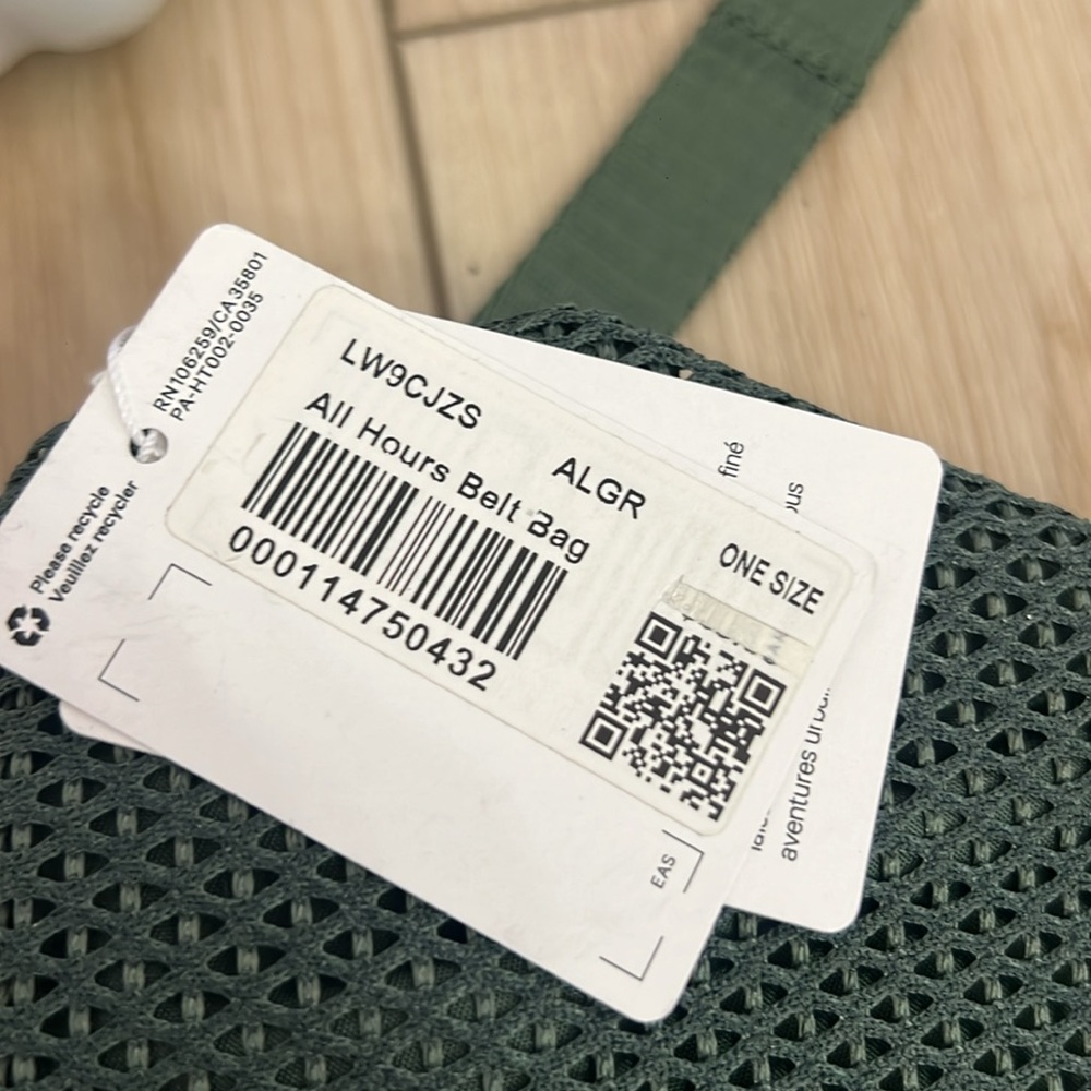 Lululemon All Hours Belt Bag Crossbody Fanny Backpack 4.5L Algae Green NWT - Picture 11 of 11